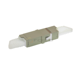 Adapter BKT FO, OM1/2, E2000, simplex, beżowy, z uszami
