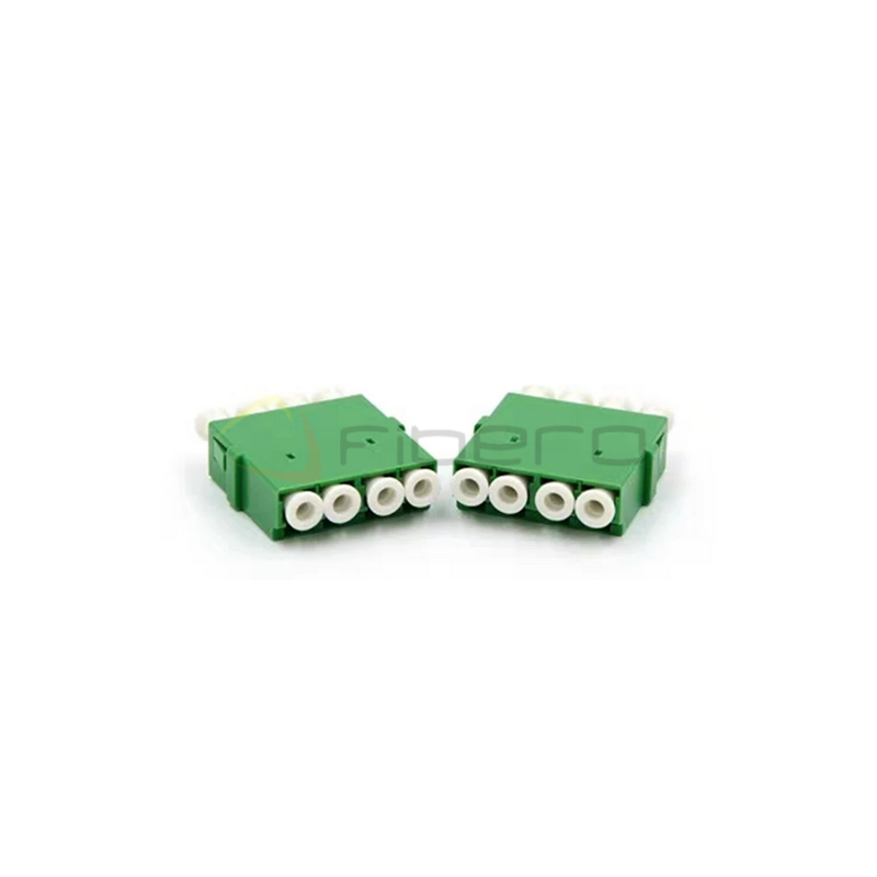 Adapter BKT FO OS1/2, LC/APC, quad, zielony, bez uszu