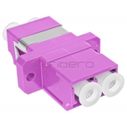 Adapter BKT FO OM4, SC, duplex, fioletowy, bez uszu