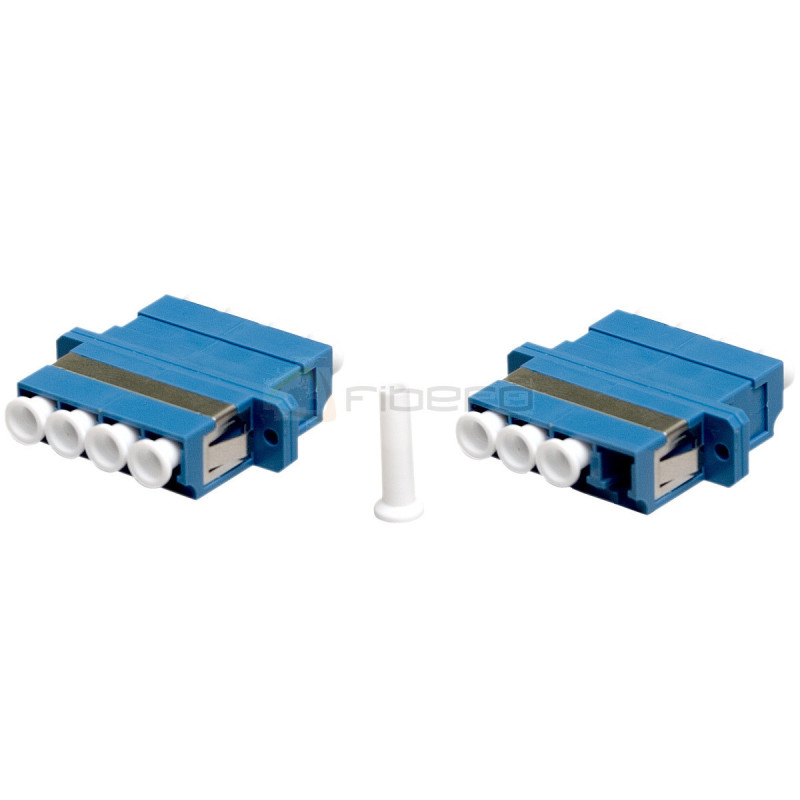 Adapter BKT FO OS1/2, LC/UPC, quad, niebieski, z uszami
