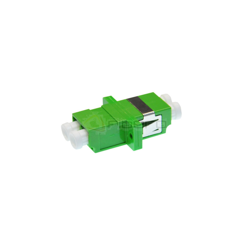 Adapter BKT FO OS1/2, LC/APC, duplex, zielony, z uszami