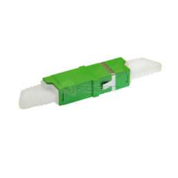 Adapter BKT FO OS1/2, E2000/APC, simplex, zielony, z uszami