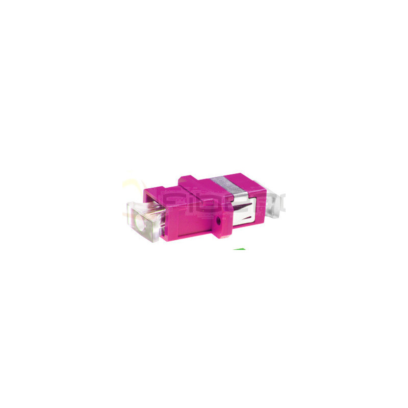 Adapter BKT FO OM4, SC, duplex, fioletowy, z uszami