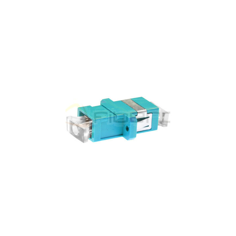 Adapter BKT FO OM3, SC, duplex, turkusowy, z uszami