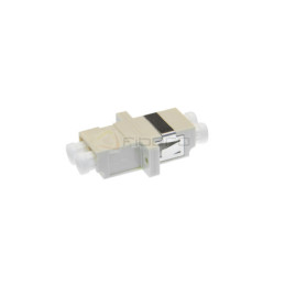 Adapter BKT FO OM3, LC, duplex, turkusowy, z uszami