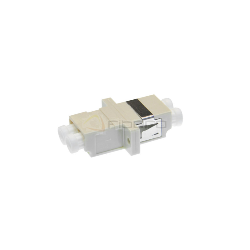 Adapter BKT FO OM3, LC, duplex, turkusowy, z uszami