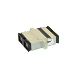 Adapter BKT FO OM1/2, SC, duplex, beżowy, z uszami