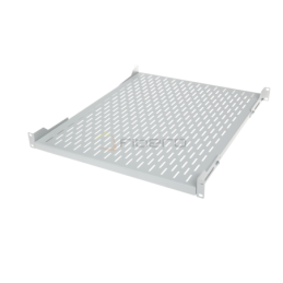 Półka stała BKT 19", 1U, o gł. 550 mm., mocowana w czterech punktach RAL 703