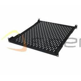 Półka stała BKT 19", 1U, o gł. 450 mm., mocowana w czterech punktach RAL 900