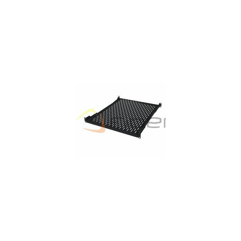 Półka stała BKT 19", 1U, o gł. 450 mm., mocowana w czterech punktach RAL 900