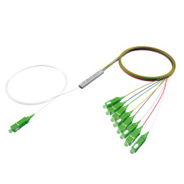 Splitter PLC 1x2 SC/APC, Φ0,9mm, metalbox, 1m