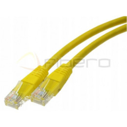Patchcord BKT RJ45 kat.6 U/UTP LSHF, wtyk BKT zaciskany, żółty 3m
