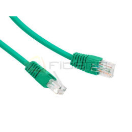 Patchcord BKT RJ45 kat.6 U/UTP LS0H, wtyk zalewany, zielony 1m