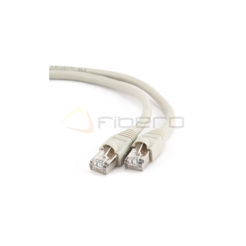 Patchcord BKT RJ45 kat.6 U/UTP LS0H, wtyk zalewany, szary 20m