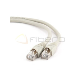 Patchcord BKT RJ45 kat.6 U/UTP LS0H, wtyk zalewany, szary 1m