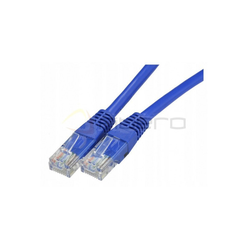 Patchcord BKT RJ45 kat.6 U/UTP LS0H, wtyk zalewany, niebieski 1m
