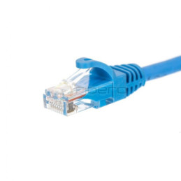Patchcord BKT RJ45 kat.5e F/UTP LS0H, wtyk zalewany, niebieski 1m