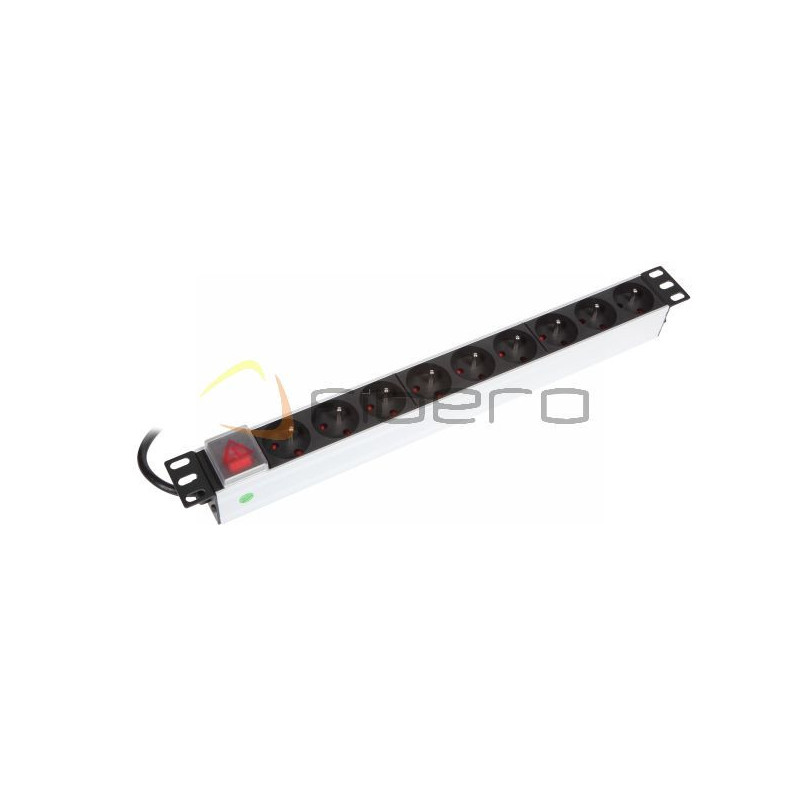 Listwa zasilająca BKT 19", 9xDIN 49440(schuko), wtyk DIN 49441(unischuko) 16A/2