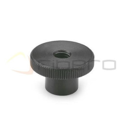 Nakrętka radełkowana M5x16x6mm, nylonowa, BN5934, na trzpień do przełącznic