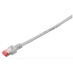 Patchcord BKT RJ45, kat.6, U/UTP, LSOH, wtyk zalewany, szary, 4m