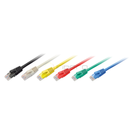 Patchcord BKT RJ45, kat.5e, U/UTP, LSOH, wtyk zalewany, żółty, 5m