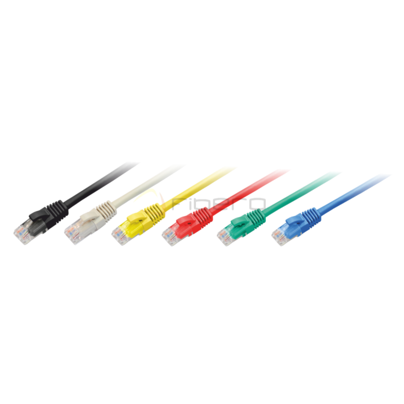 Patchcord BKT RJ45, kat.5e, U/UTP, LSOH, wtyk zalewany, żółty, 5m