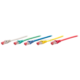 Patchcord BKT RJ45, kat.6A, S/FTP, LSHF, wtyk BKT zaciskany, niebieski, 0.5m