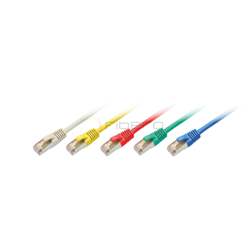 Patchcord BKT RJ45, kat.5e, U/UTP, LSOH, wtyk zalewany, czerwony, 1m