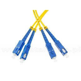 Patchcord BKT FO Standard, OS2 G.657.A1, duplex, SC/UPC-SC/UPC, 2m