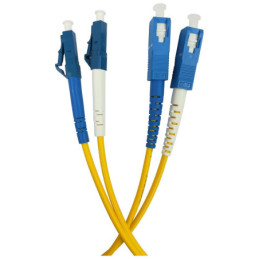 Patchcord BKT FO Standard, OS2 G.652.D, duplex, LC/UPC-SC/APC, 3m