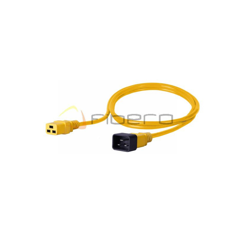 Kabel zasilający BKT - gniazdo IEC 320 C19 16A, wtyk IEC 320 C20 16A, 3 x 1,5 m