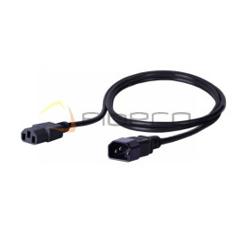 Kabel zasilający BKT - gniazdo IEC 320 C13 10A, wtyk IEC 320 C14 10A, 3 x 1, 0m