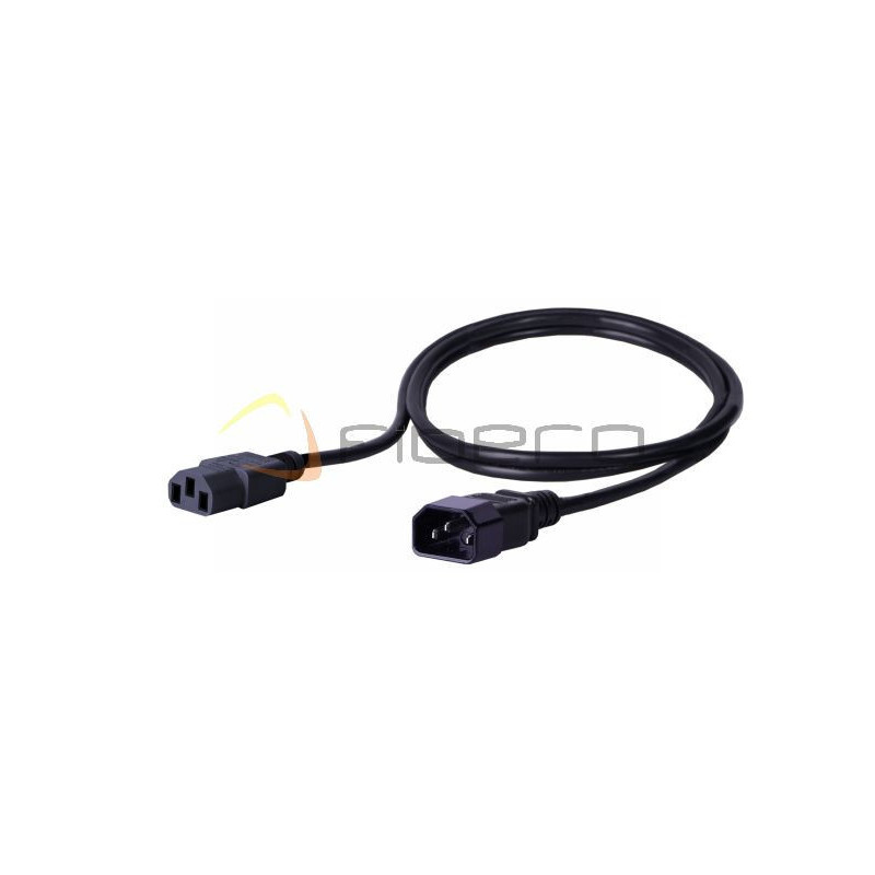 Kabel zasilający BKT - gniazdo IEC 320 C13 10A, wtyk IEC 320 C14 10A, 3 x 1, 0m