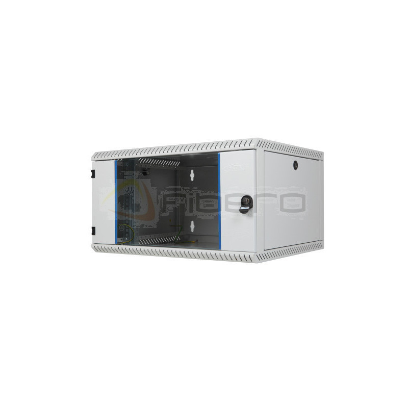Szafa wisząca jednoczęściowa, BKT TOP 6U, 600/600/330 szer./gł./wys. mm., RAL 7035 ( konstrukcja spawana - nośność 40 kg