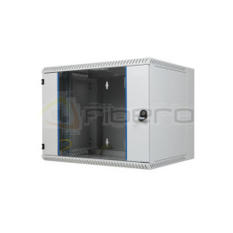 Szafa wisząca dwuczęściowa, BKT TOP 9U, 600/600/465 szer./gł./wys. mm., RAL 7035 ( konstrukcja spawana - nośność 50 kg )
