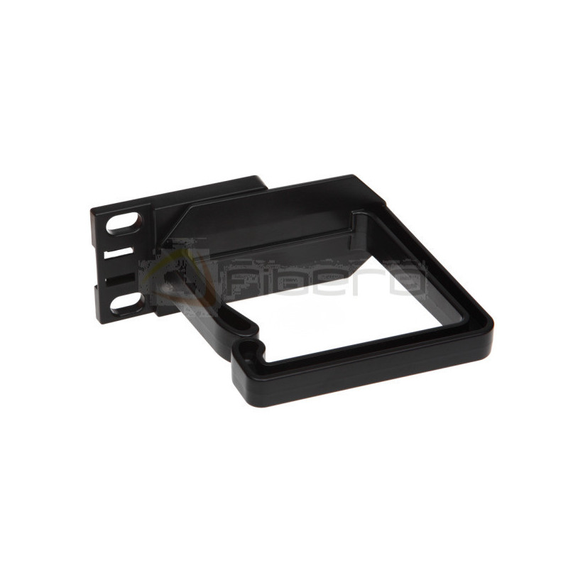 Uchwyt kablowy BKT plastikowy o podwyższonej elastyczności 80x80mm RAL 9005 czarny 1U