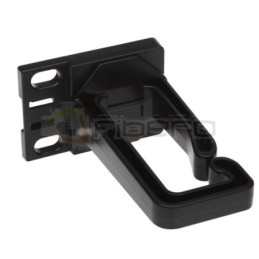 Uchwyt kablowy BKT plastikowy o podwyższonej elastyczności 40x80mm RAL 9005 czarny 1U