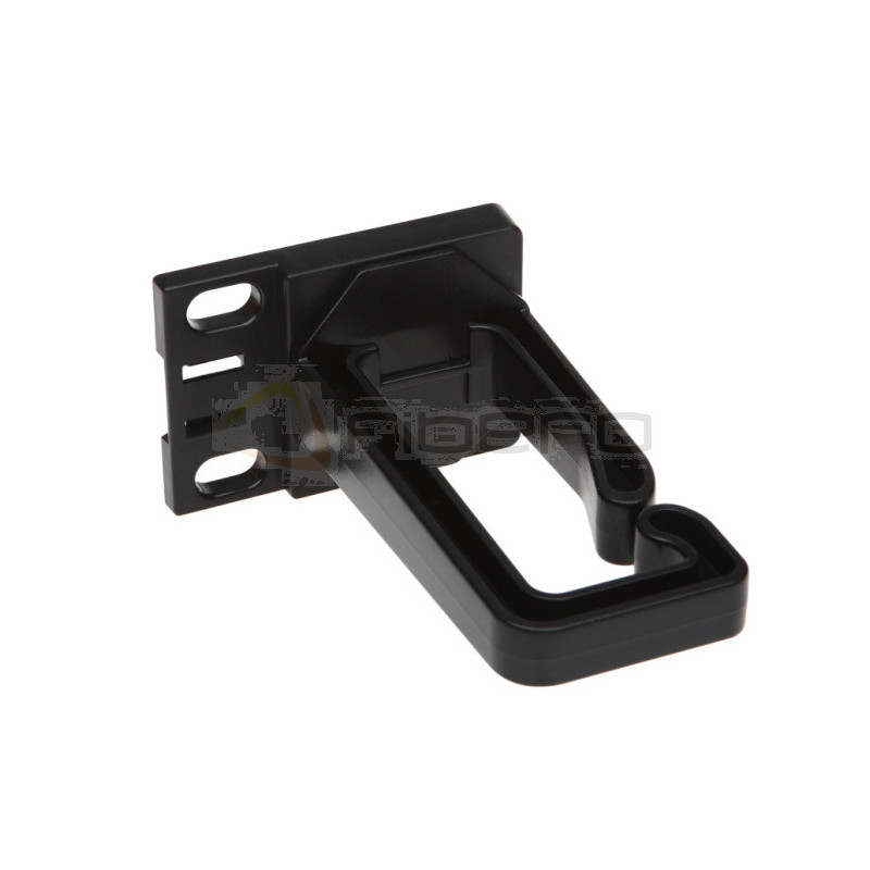 Uchwyt kablowy BKT plastikowy o podwyższonej elastyczności 40x80mm RAL 9005 czarny 1U