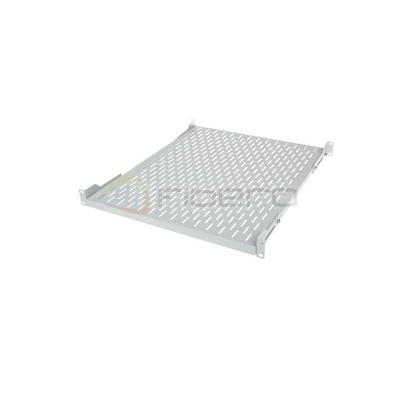 Półka stała BKT 19", 1U, o gł. 750 mm., mocowana w czterech punktach RAL 7035 szary