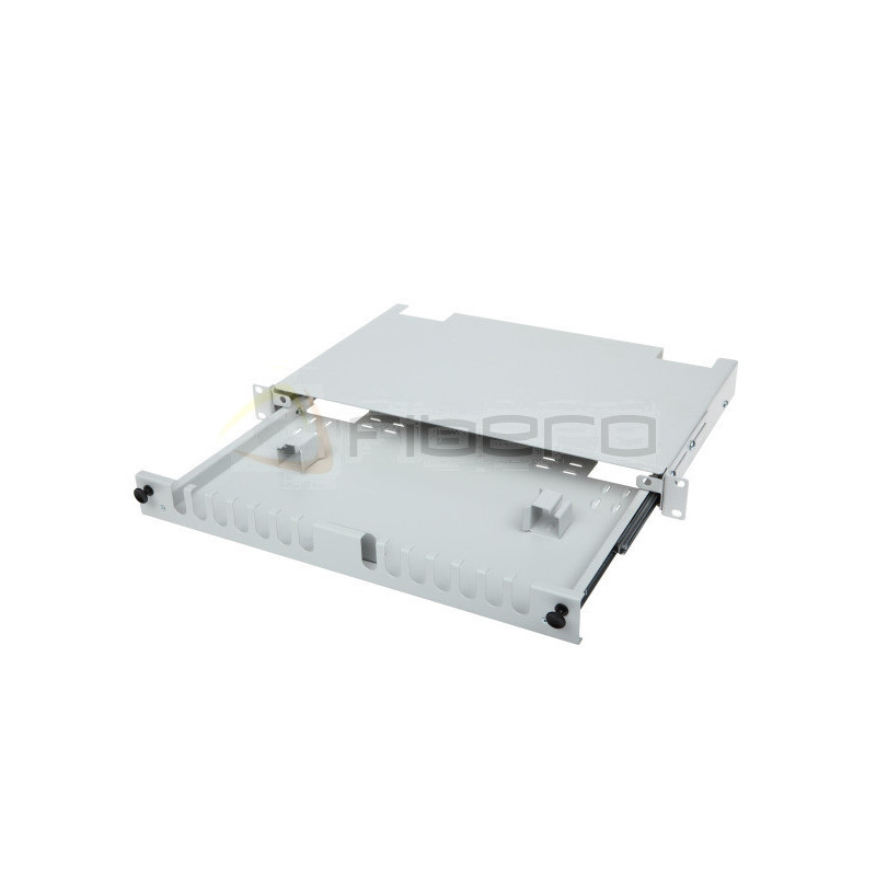 Szuflada zapasu kabla BKT 1U, 19", RAL 9005 czarny