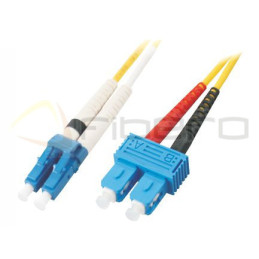 Patchcord BKT Standard OS2 G.652.D duplex LC/UPC-SC/UPC 1m