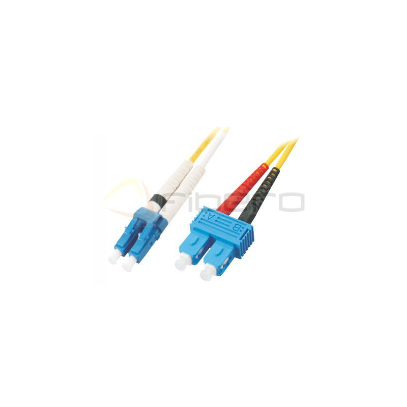 Patchcord BKT Standard OS2 G.652.D duplex LC/UPC-SC/UPC 1m