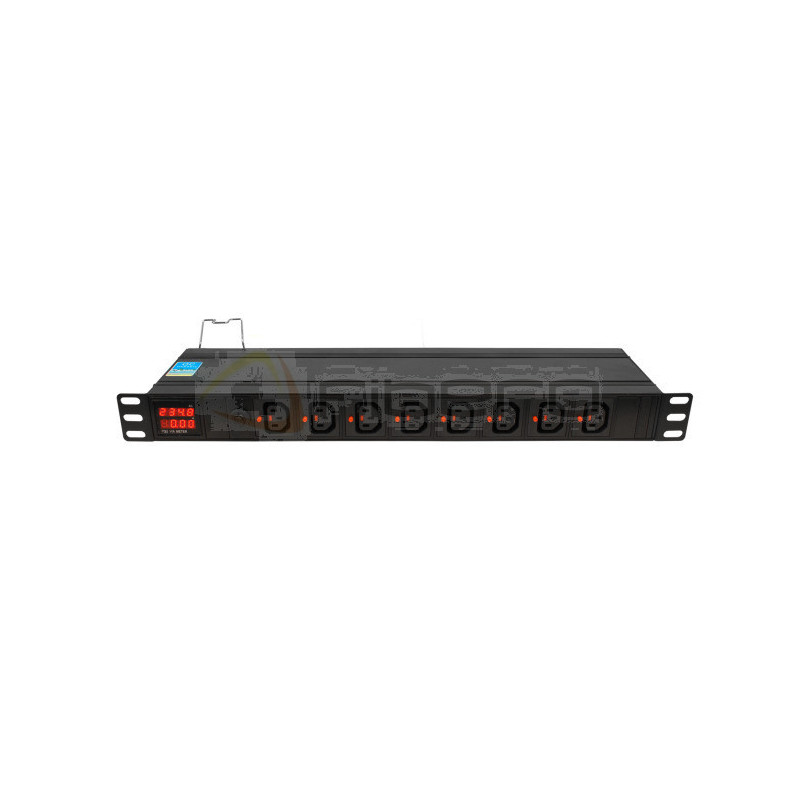 Listwa zasilająca BKT DUAL 19" 1U, 16xIEC 320 C13, przód 8xIEC 320 C13(blokada IEC) tył 8xIEC 320 C13(blokada IEC), amperomie