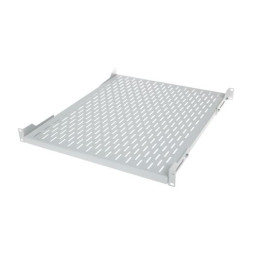 Półka stała BKT 19", 1U, o gł. 650 mm., mocowana w czterech punktach RAL 7035 szary ( podwyższona nośność 150kg)