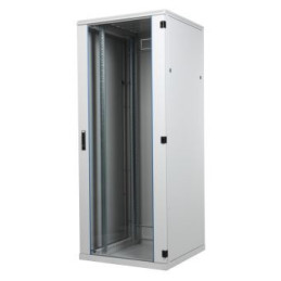 Szafa SRS BKT 42U, 800/1000/1980, szer./gł./wys. mm. drzwi przednie pełne szkło, RAL 7035 szary