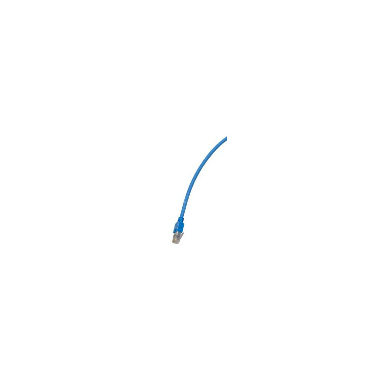 Patchcord BKT RJ45, kat.6A, U/UTP, LSHF, wtyk BKT zaciskany, niebieski, 4m