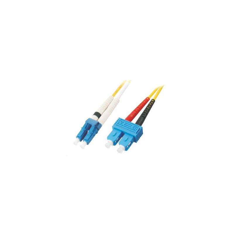 Patchcord BKT FO Standard, OS2 G.652.D, duplex, LC/UPC-SC/UPC, 2m