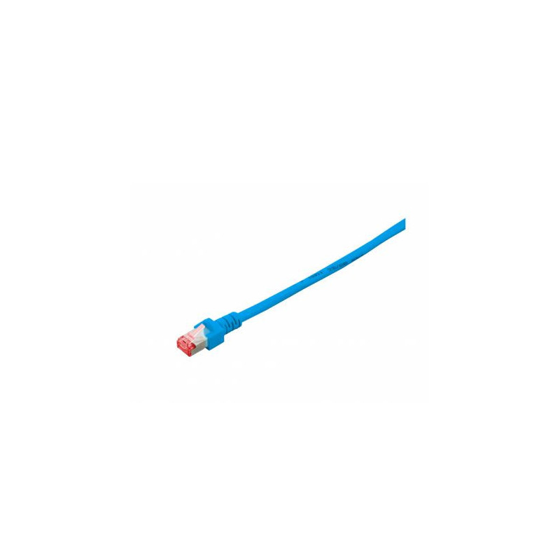 Patchcord BKT RJ45, kat.6, SF/UTP, LSOH, wtyk zalewany, niebieski, 1m