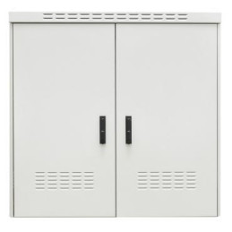 Szafa zewnętrzna BKT AluCab2 19” 22U 1200/800/1195 (szer/gł/wys) IP55 RAL7035 (aluminiowa, dwupłaszczowa, dwukomorowa, dwu
