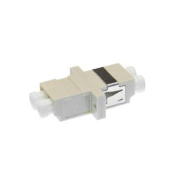 Adapter BKT FO, OM1/2, LC, duplex, beżowy, z uszami